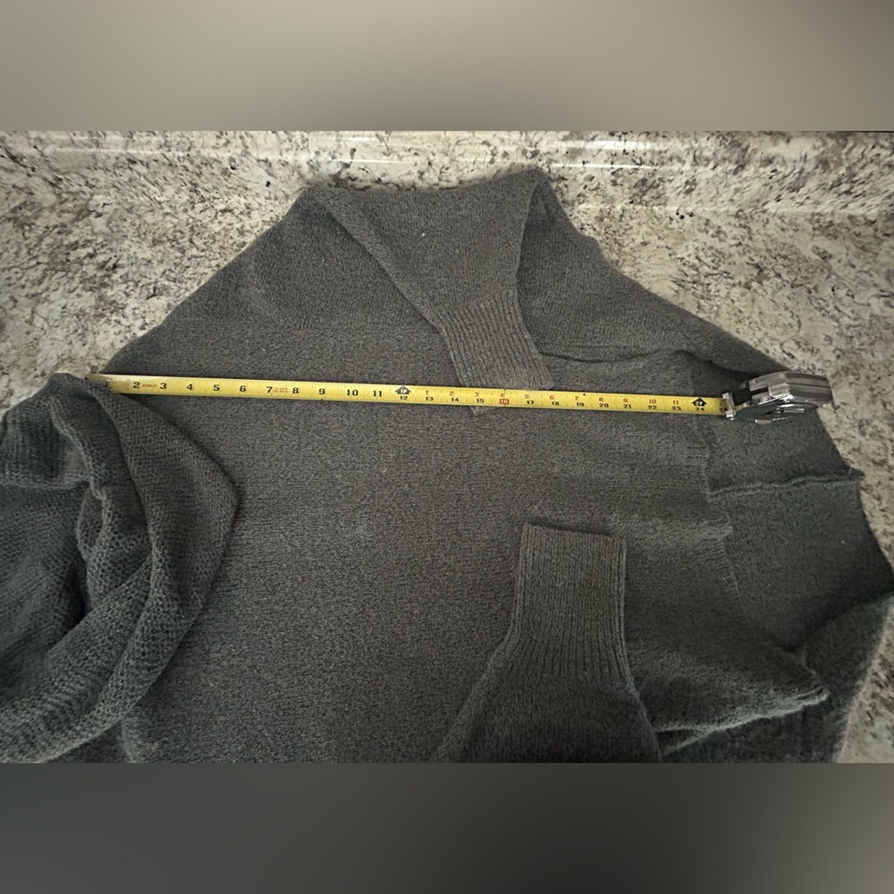 Entro Cowl Neck Oversized Sweater Kangaroo Pocket Batwing Sleeves Size S - Picture 12 of 13
